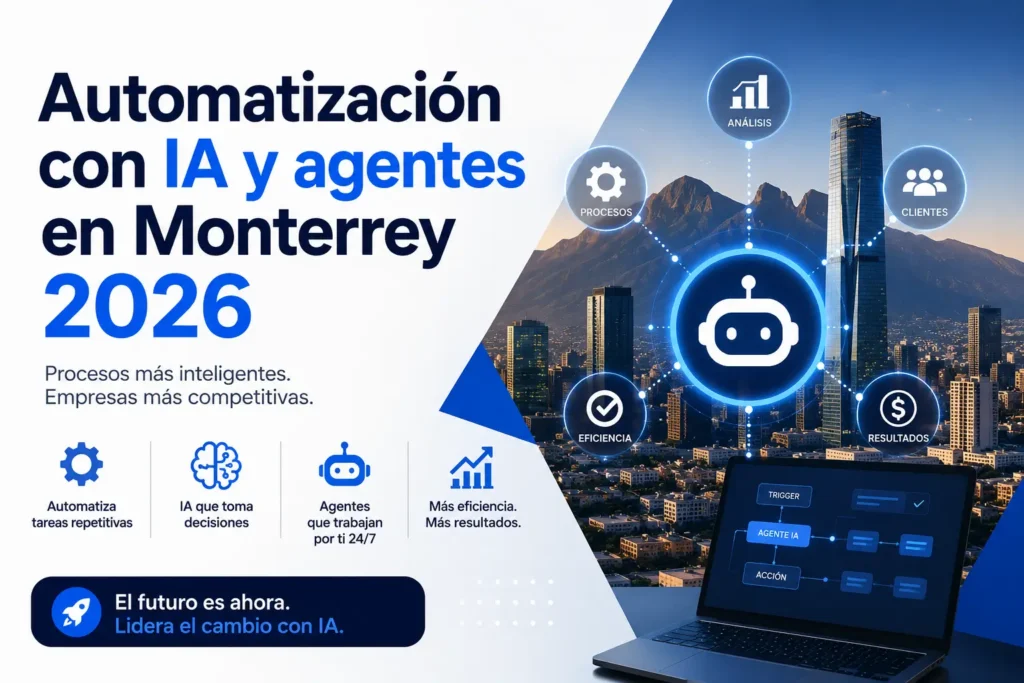 Automatización con IA y agentes para empresas en Monterrey