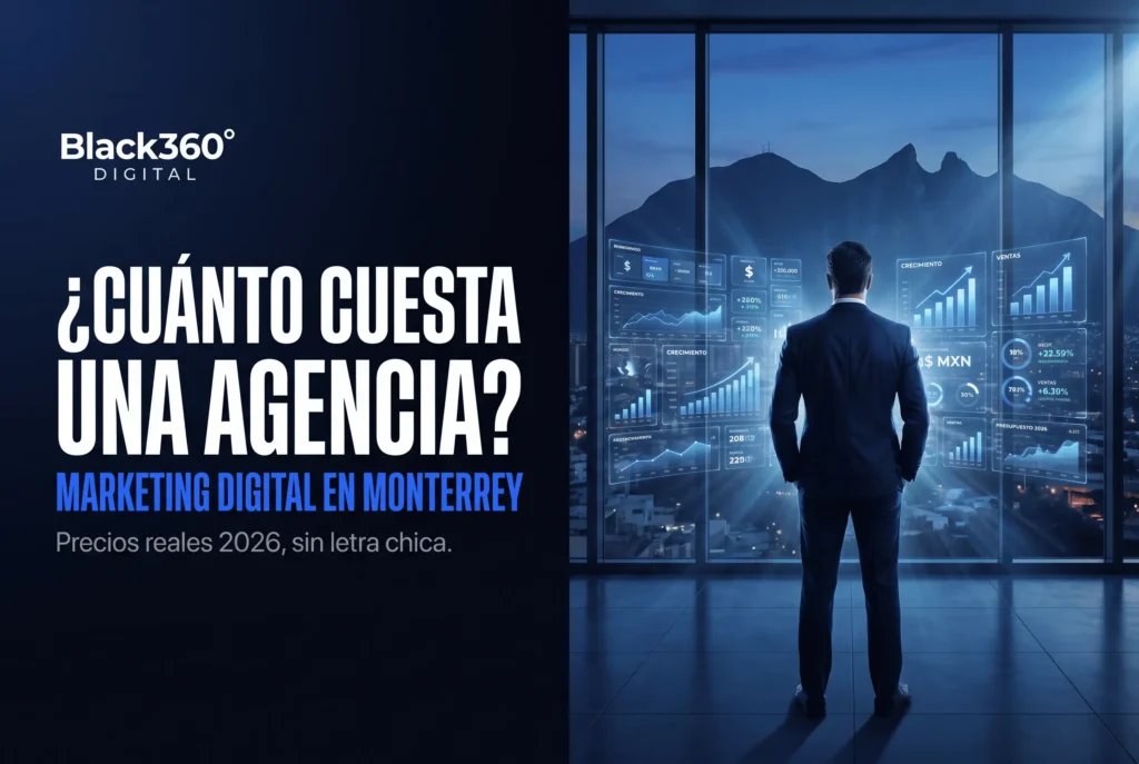 Cuánto cuesta una agencia de marketing digital en Monterrey: rango de precios 2026 de $8,000 a $150,000 MXN mensuales, por Black360Digital
