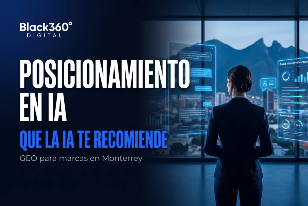 Posicionamiento en IA (GEO) en Monterrey: cómo lograr que ChatGPT y Gemini recomienden tu marca, por Black360Digital